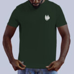 Tshirt essential regular crest Forest Green